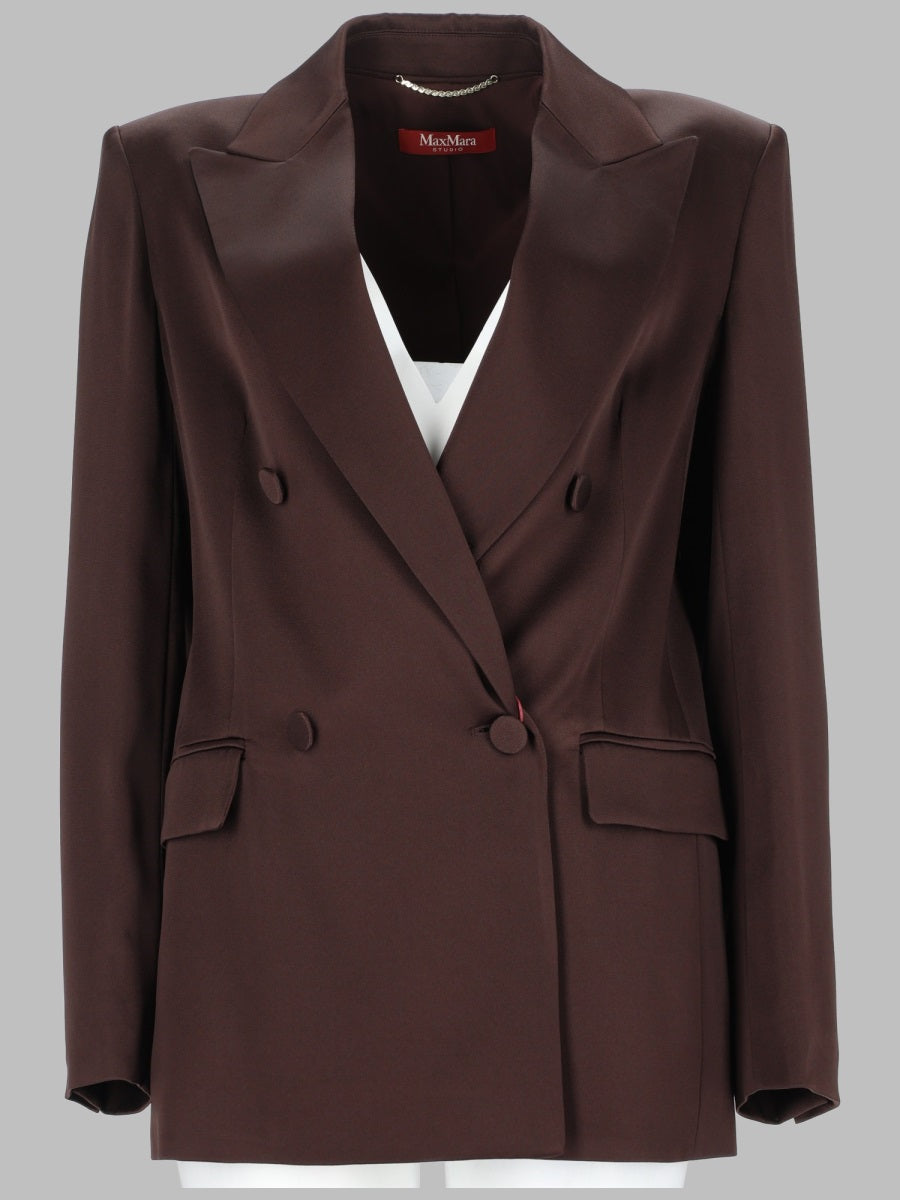 Max Mara Studio Women Blazer Doppiopetto In Envers Satin MAX MARA STUDIO