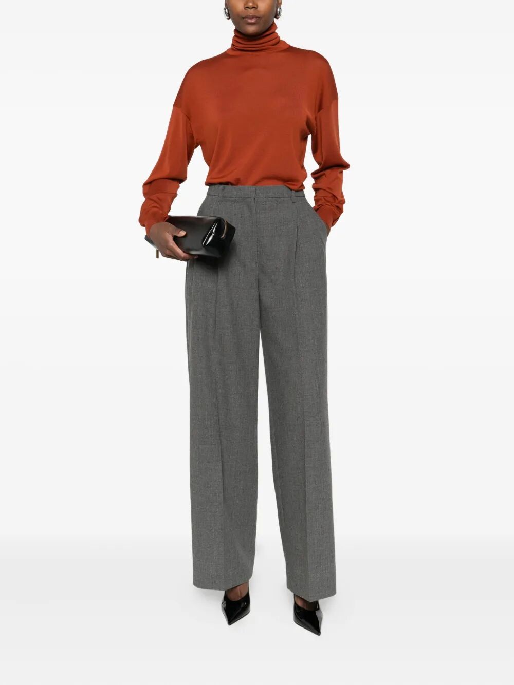 Saint Laurent Women Roll-Neck Wool Sweater SAINT LAURENT