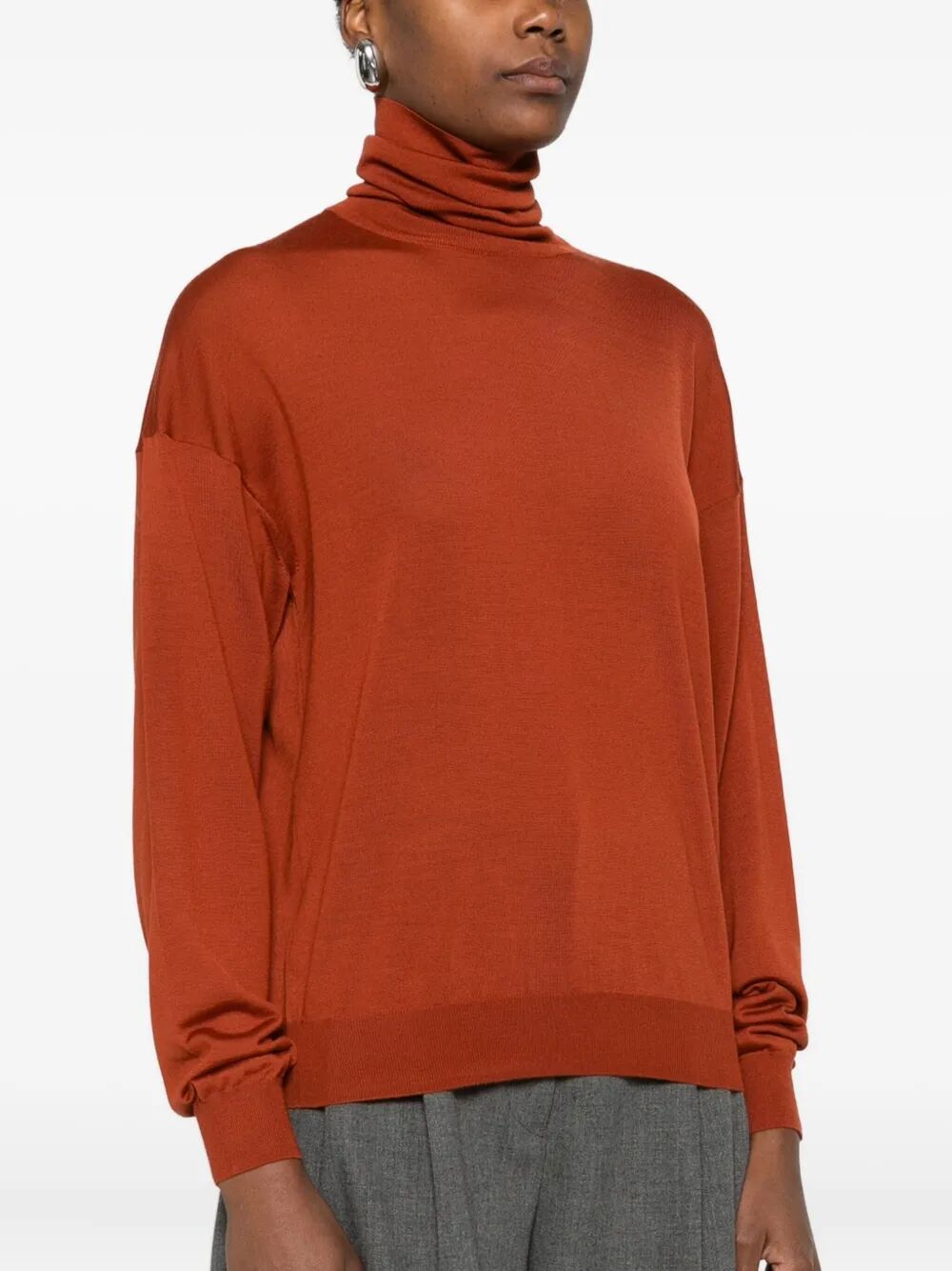 Saint Laurent Women Roll-Neck Wool Sweater SAINT LAURENT