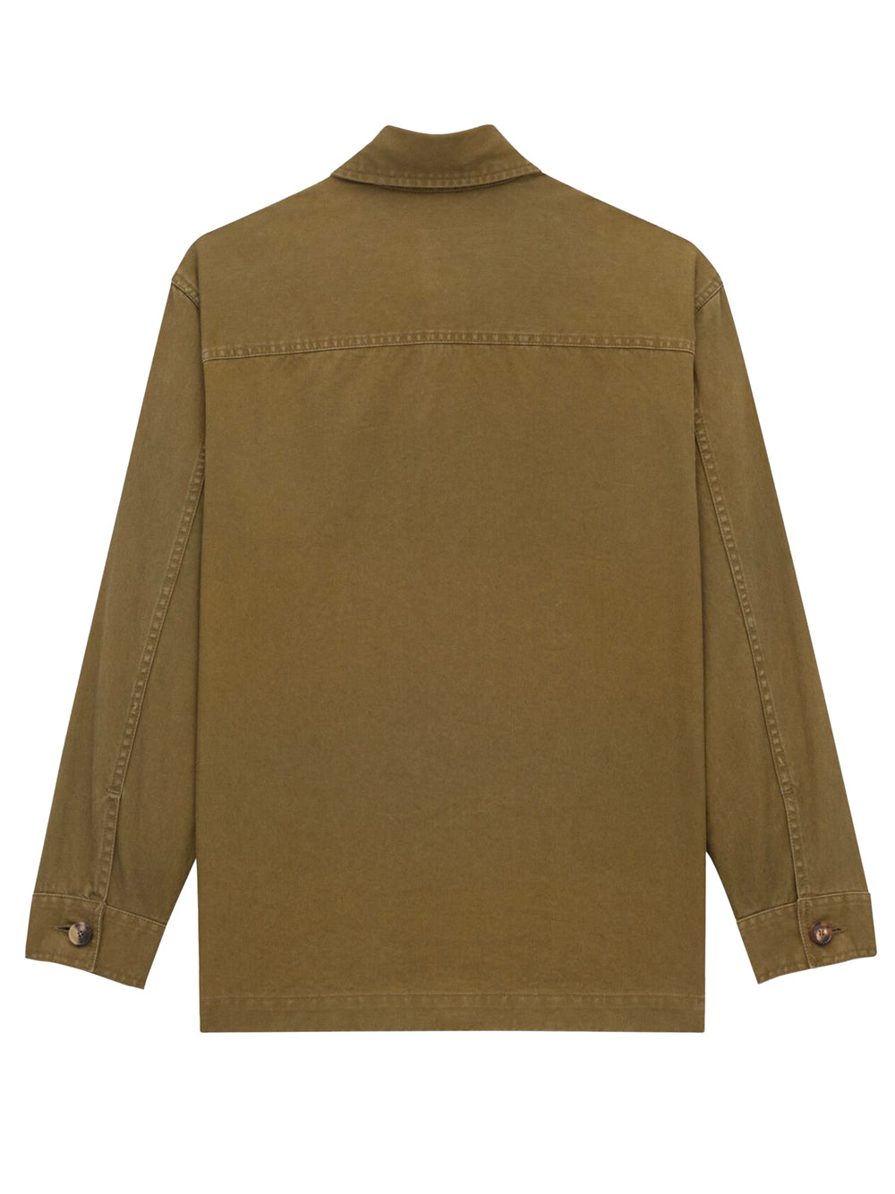 Saint Laurent Women Cassandre Overshirt In Cotton And Linen Gabardine SAINT LAURENT