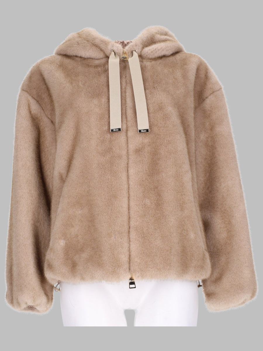 Herno Women Giacca Bomber In Eco-Pelliccia HERNO