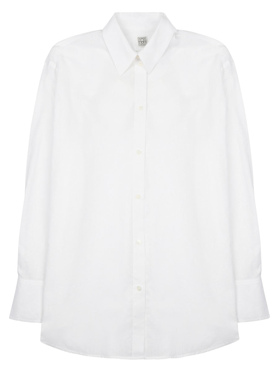 Toteme Women Camicia Oversize In Cotone E Lino TOTEME
