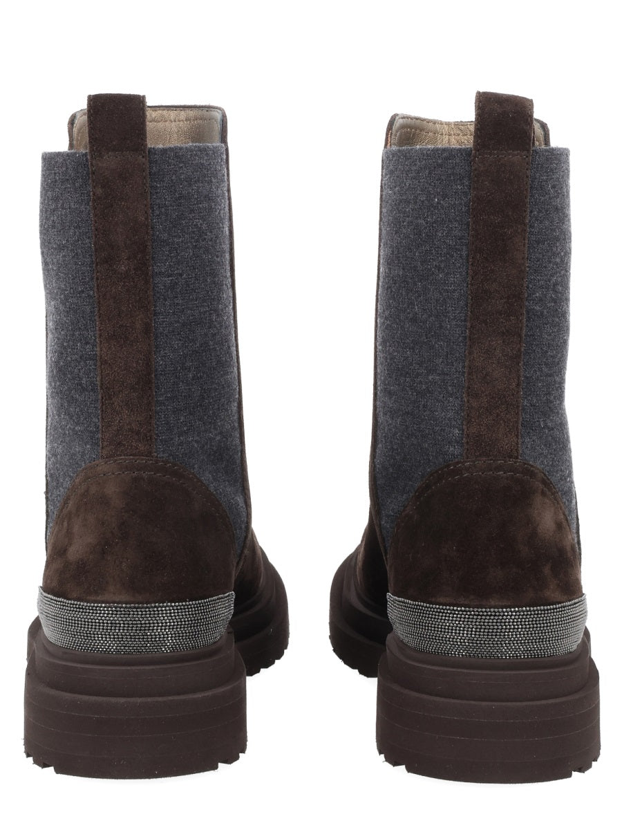 Brunello Cucinelli Women Stivale In Suede BRUNELLO CUCINELLI