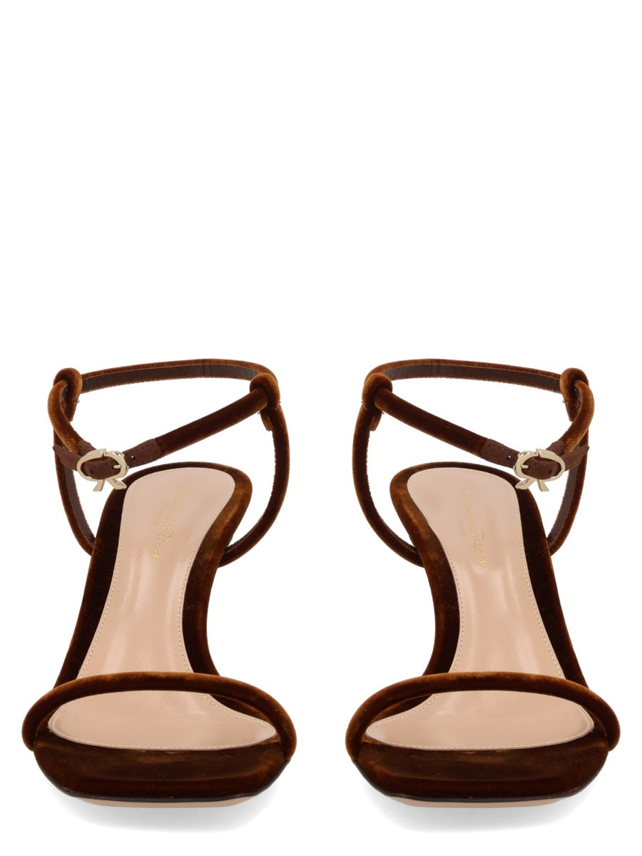 Gianvito Rossi Women Sandalo "Mayfair" In Velluto GIANVITO ROSSI