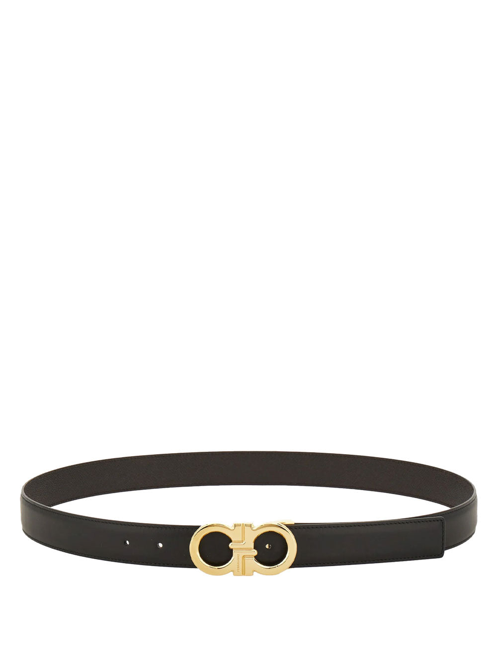 Ferragamo Men Grained Leather Reversible Gancini Belt FERRAGAMO