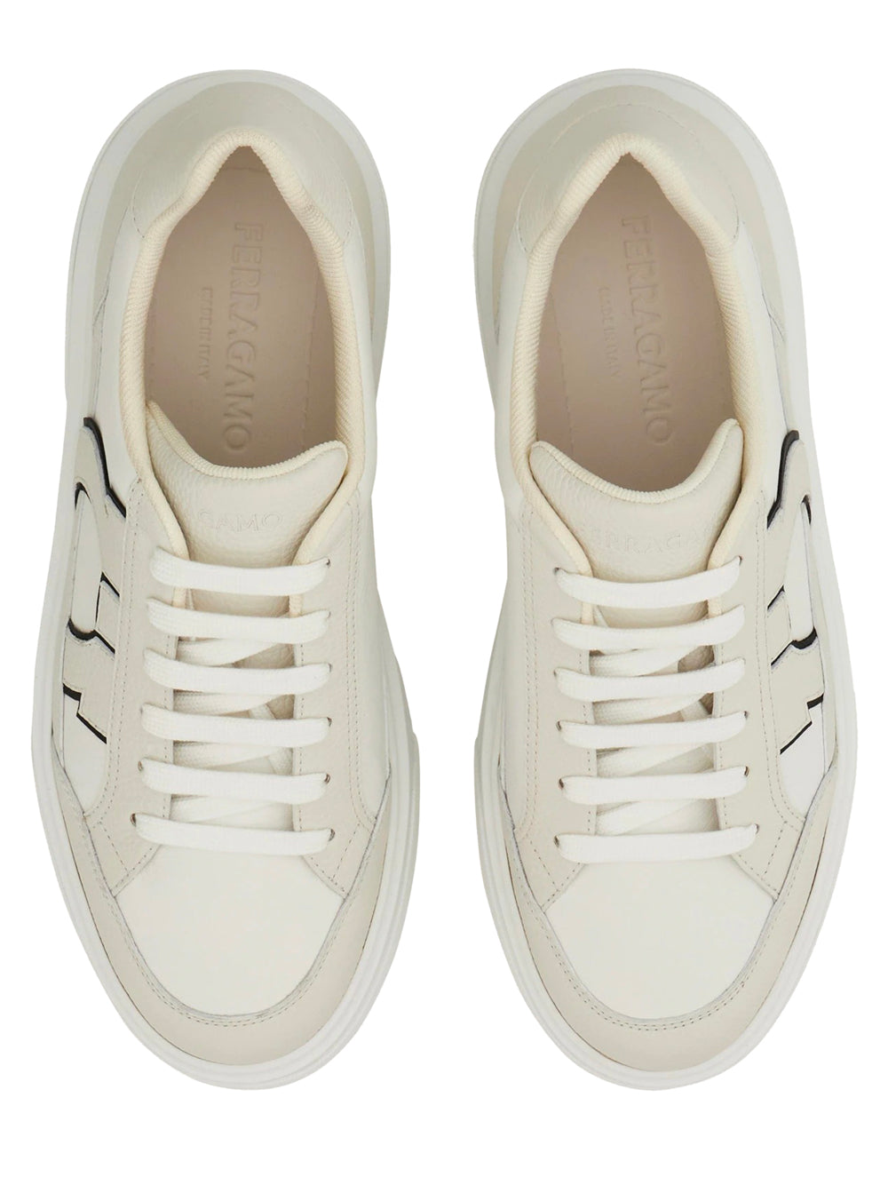 Ferragamo Men Cassina Ganc2 Leather Sneakers FERRAGAMO