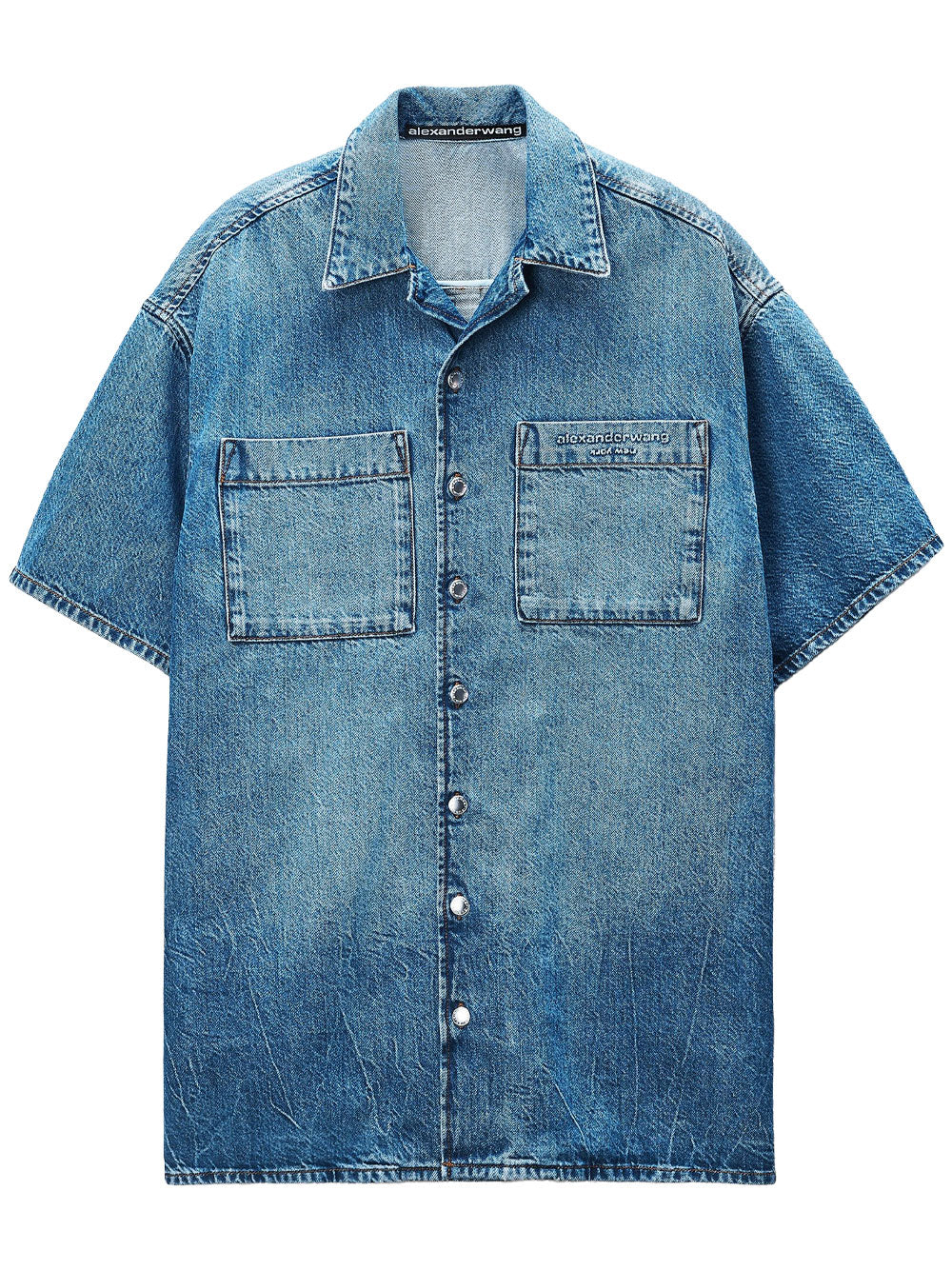 Alexander Wang Women Boxy Denim Shirt Dress ALEXANDER WANG