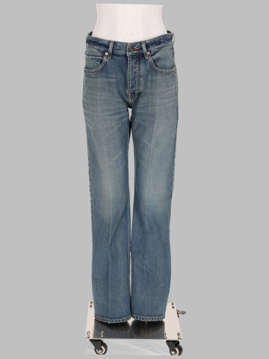 Balenciaga Women Jeans In Denim Con Dettagli Usurati BALENCIAGA