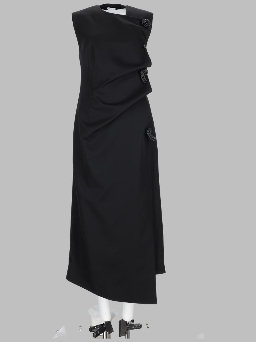 Bottega Veneta Women Abito Midi Con Dettagli "Knot" In Pelle BOTTEGA VENETA
