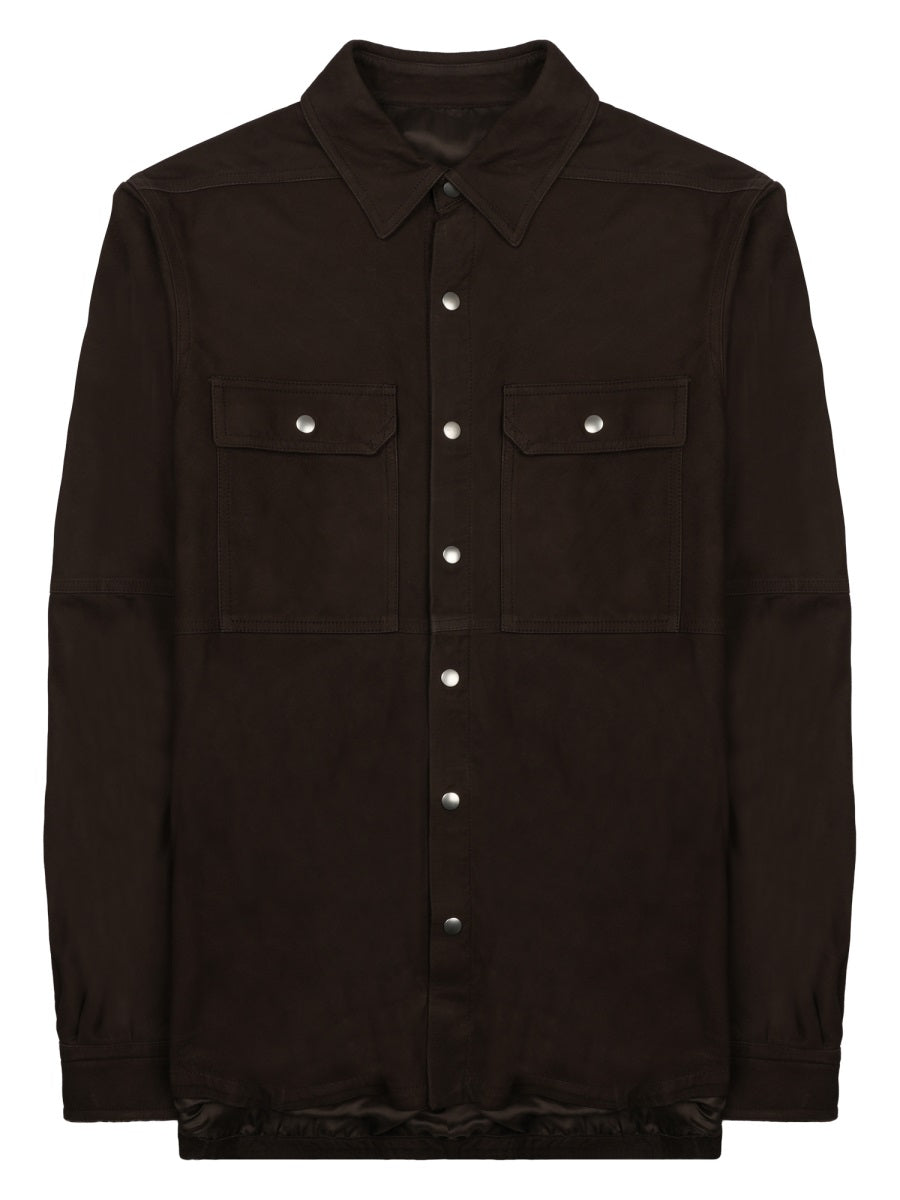 Rick Owens Men Giacca In Pelle "Outershirt" RICK OWENS