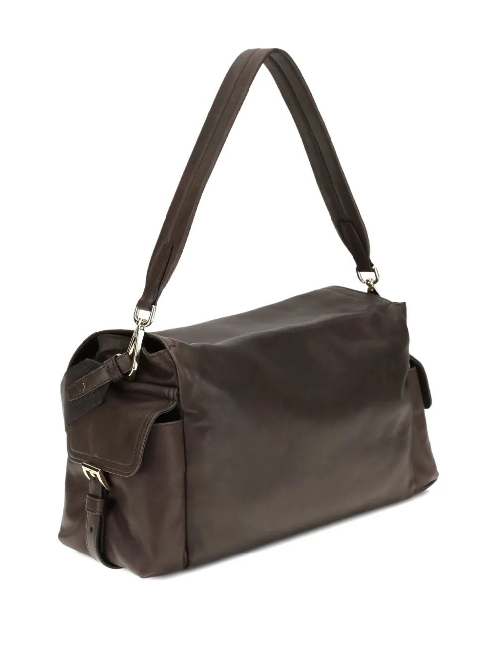 Prada Women Prada Explore Large Vintage Look-Treated Leather Shoulder Bag With Flap PRADA