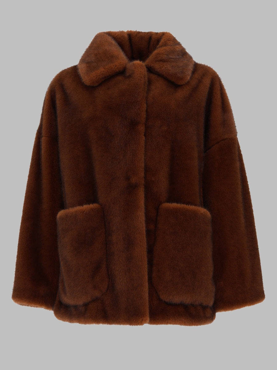 Herno Women Cappotto In Eco-Pelliccia HERNO