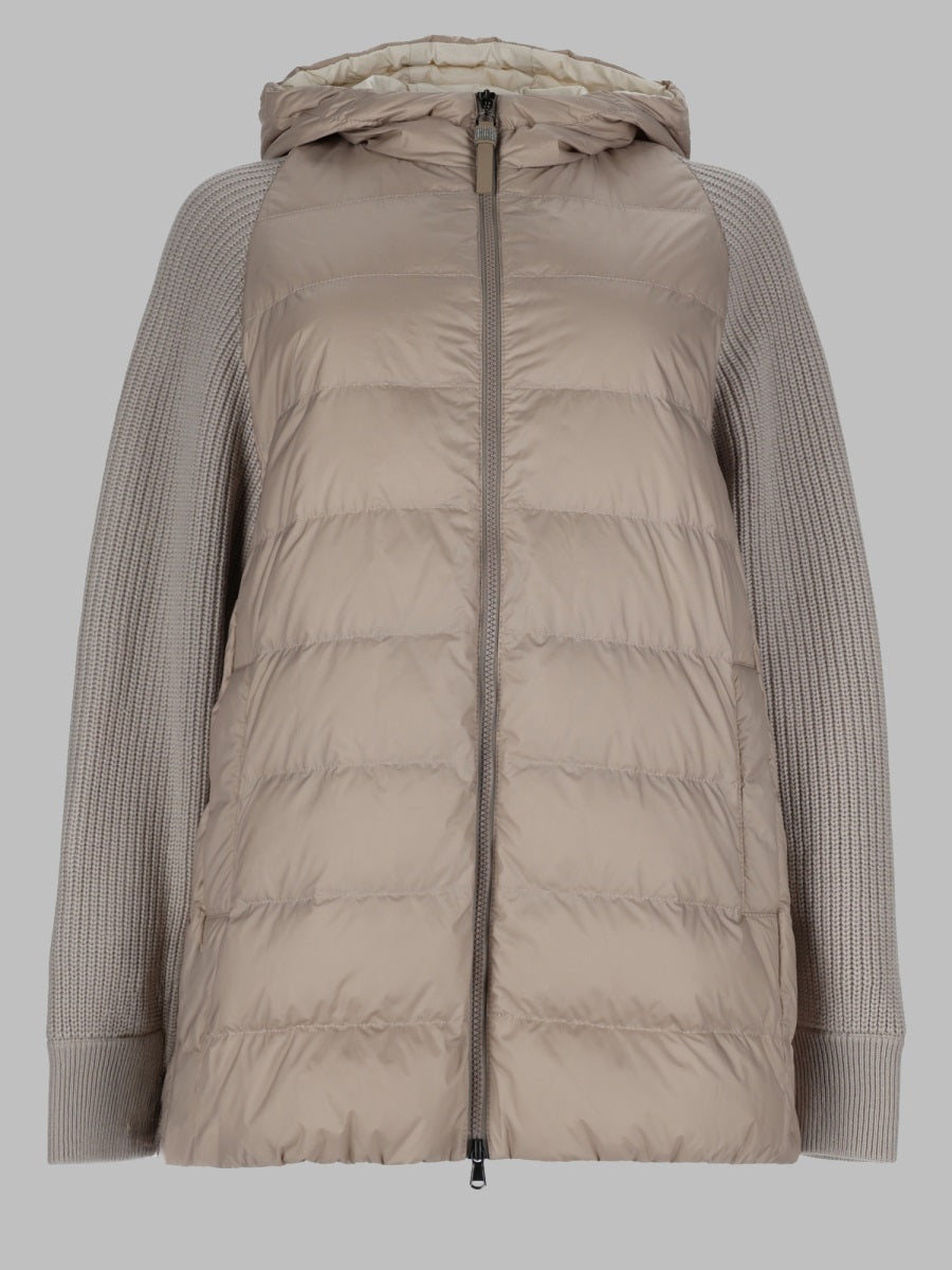 Brunello Cucinelli Women Piumino In Nylon Con Manica In Maglia BRUNELLO CUCINELLI