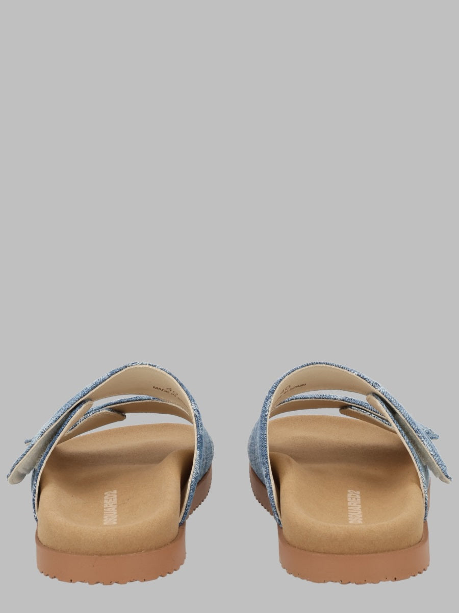 Dsquared Men Sandalo A Doppia Fascia DSQUARED2