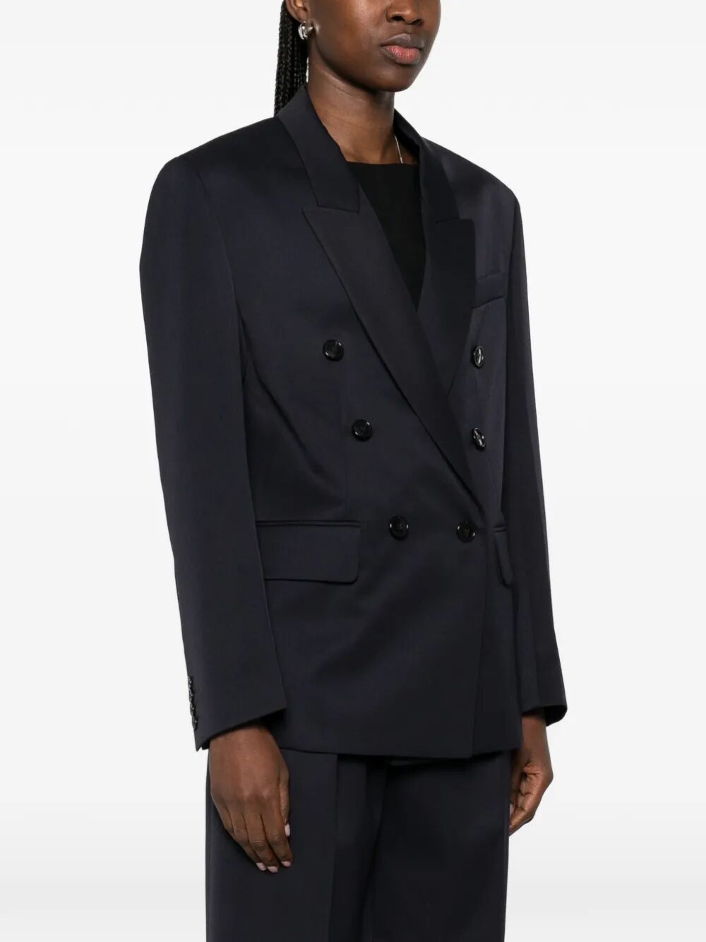 Victoria Beckham Women Double-Breasted Wool Tailored Jacket VICTORIA BECKHAM