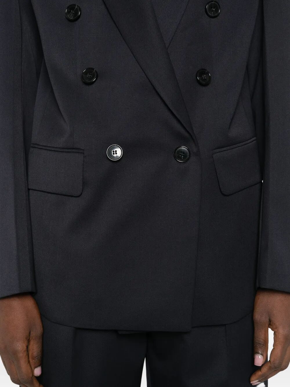 Victoria Beckham Women Double-Breasted Wool Tailored Jacket VICTORIA BECKHAM