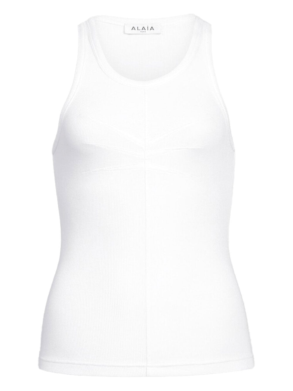 Alaia Women Darts Cotton Tank Top ALAIA