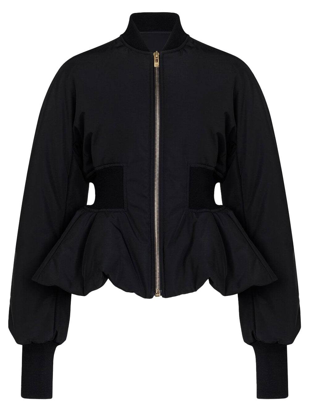 Alaia Women Nylon Peplum Bomber
