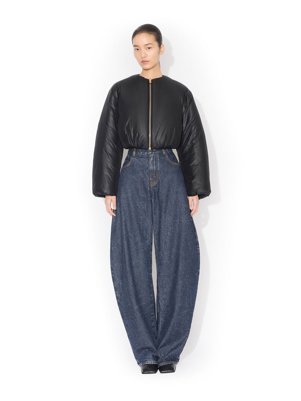 Alaia Women Nylon Pleated Bomber