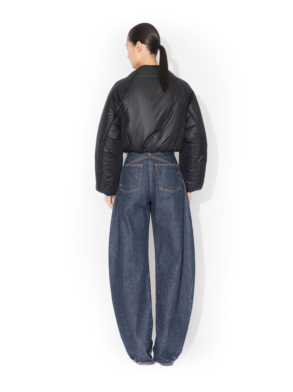 Alaia Women Nylon Pleated Bomber