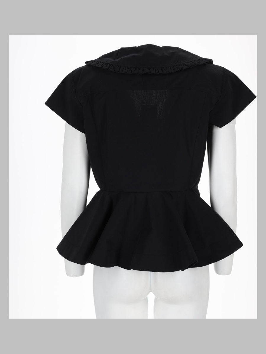 Ganni Women Blusa In Popeline Di Cotone GANNI