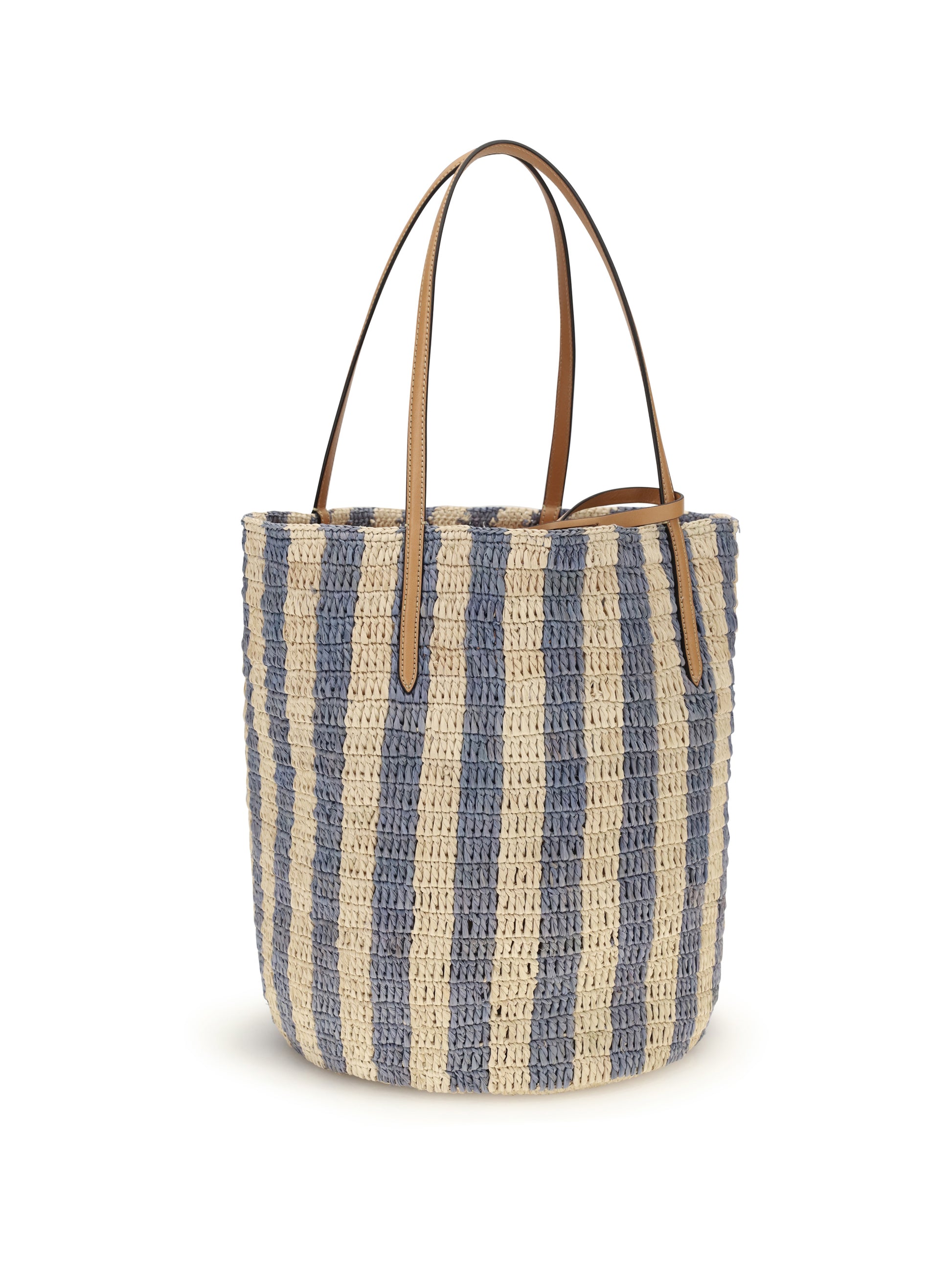 Valentino Garavani Women Striped Raffia Bucket Bag VALENTINO GARAVANI