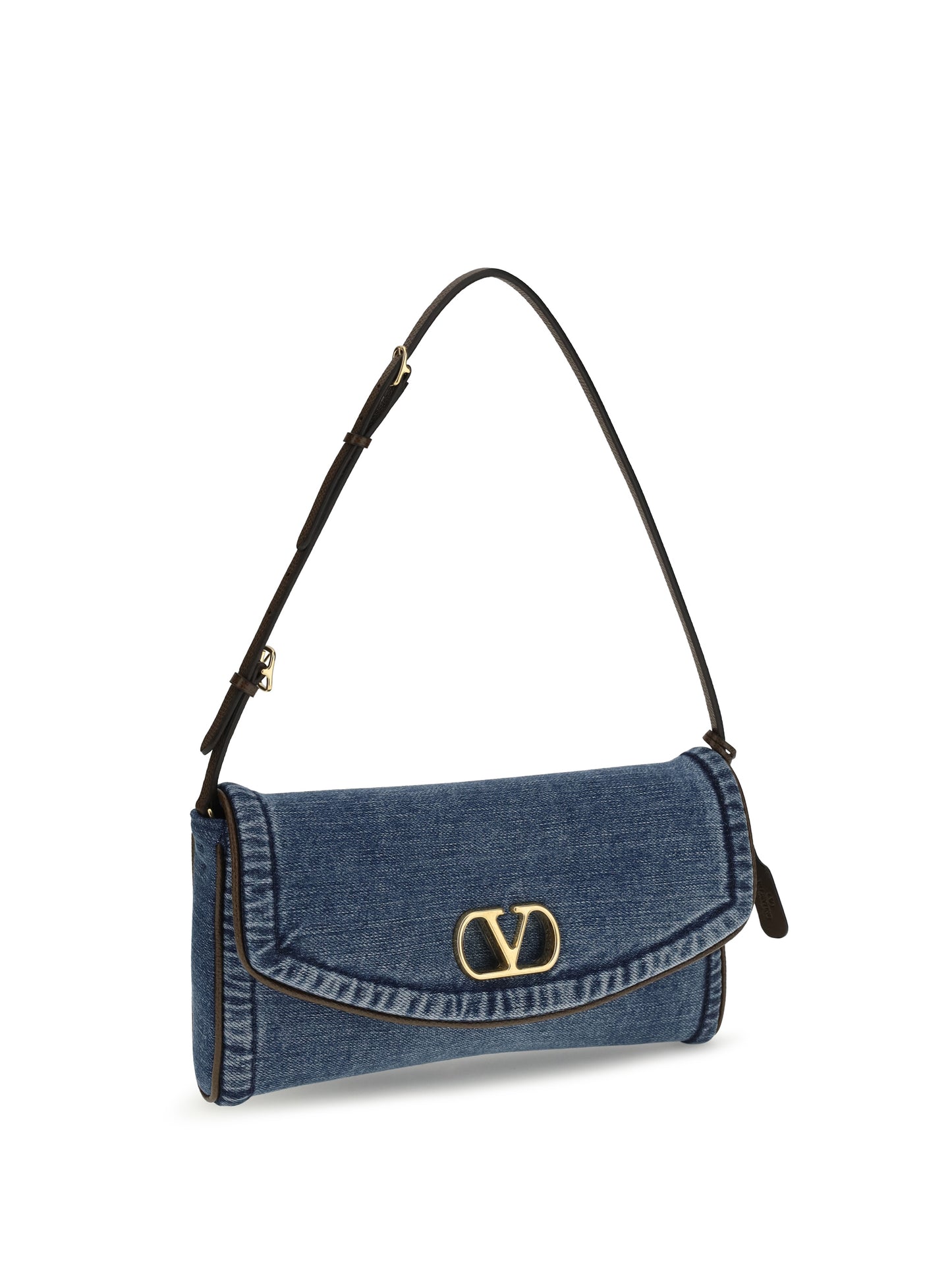 Valentino Garavani Women Devain Small Shoulder Bag In Denim VALENTINO GARAVANI