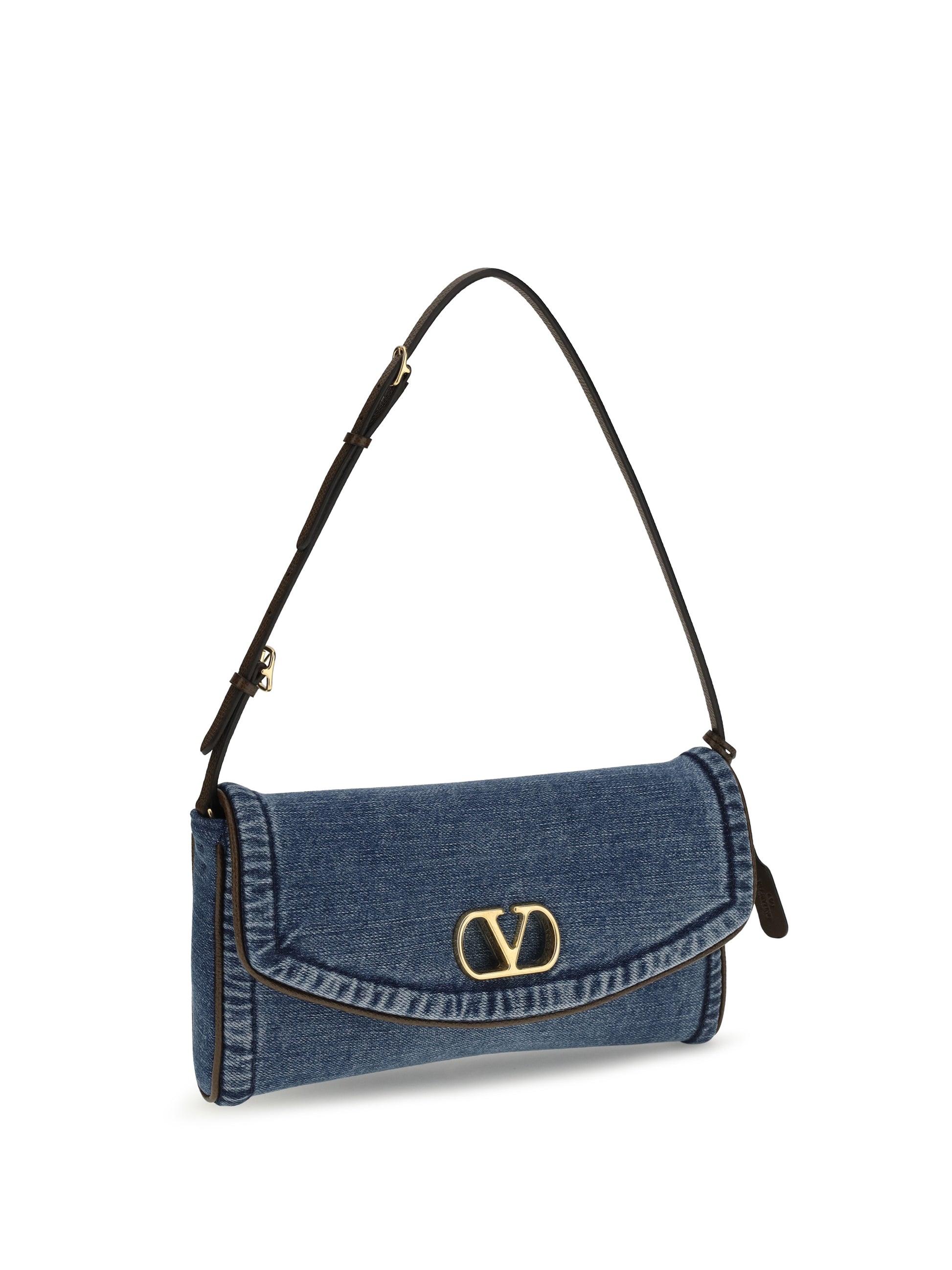 Valentino Garavani Women Devain Small Shoulder Bag In Denim VALENTINO GARAVANI