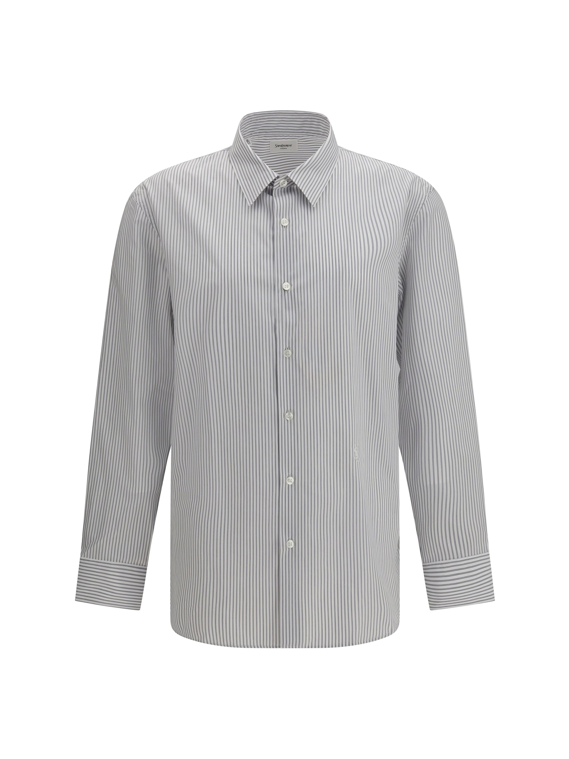 Saint Laurent Men Striped Shirt With Button Fastening SAINT LAURENT
