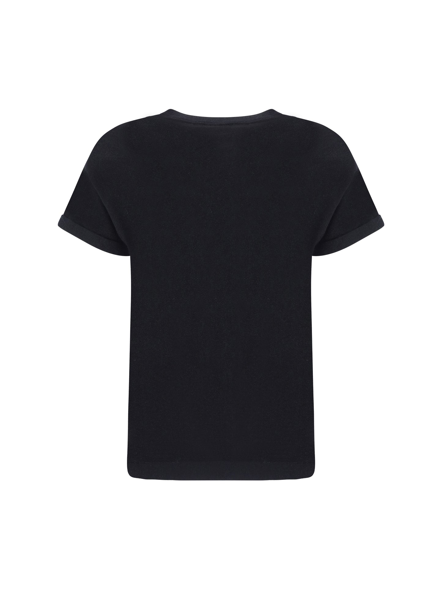 Brunello Cucinelli Women Cashmere Glitter T-Shirt BRUNELLO CUCINELLI