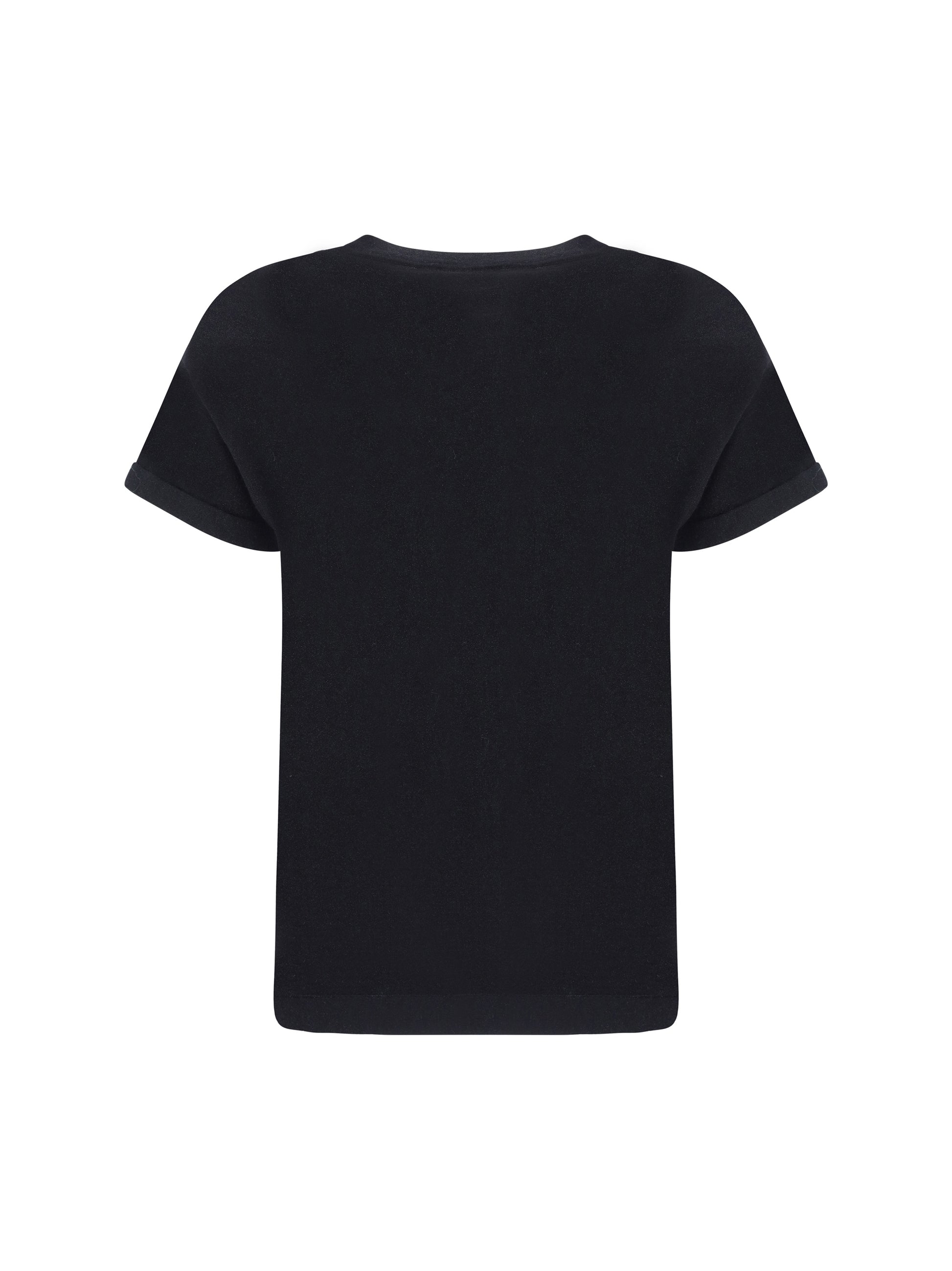 Brunello Cucinelli Women Cashmere Glitter T-Shirt BRUNELLO CUCINELLI