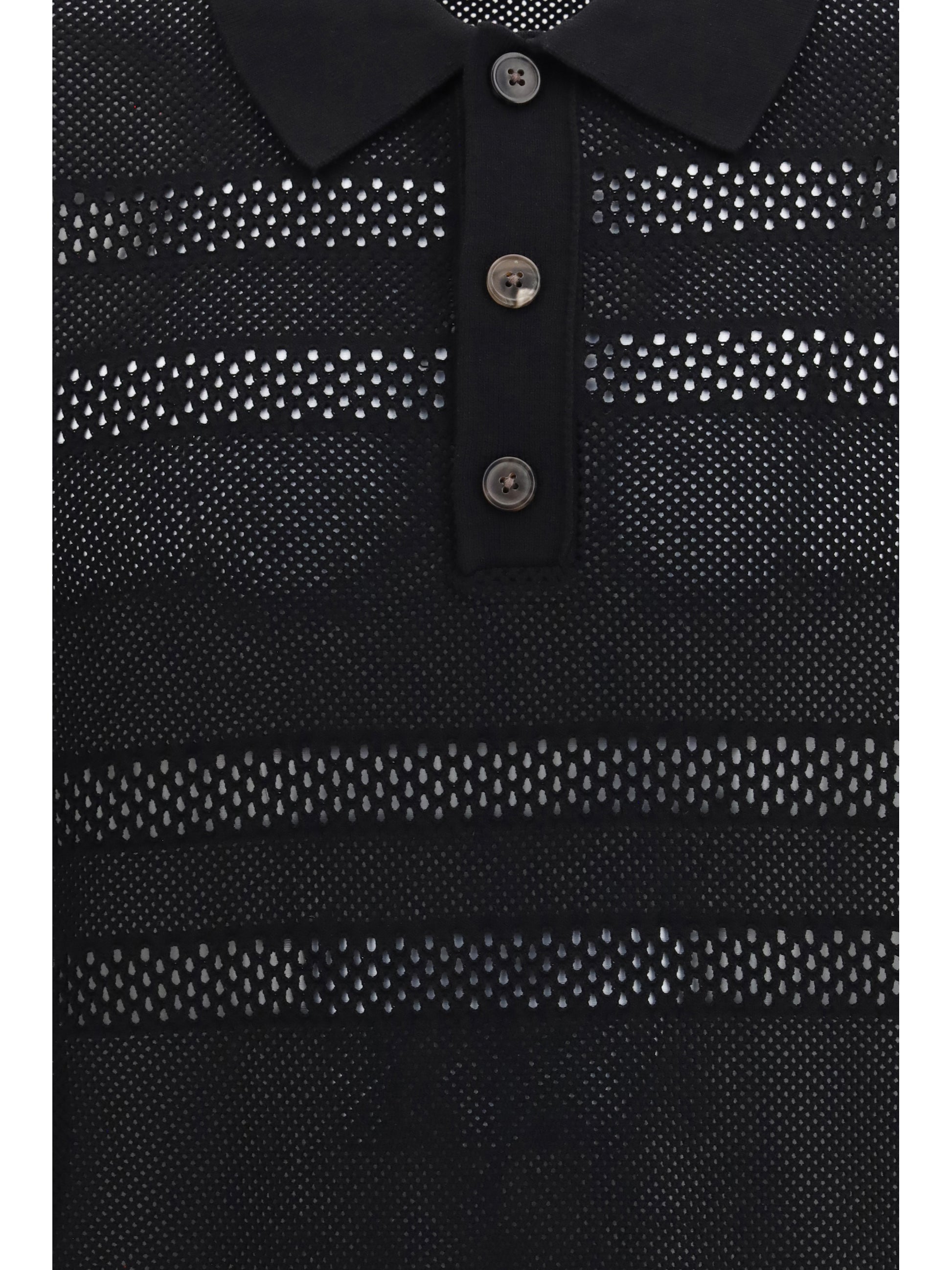 Dries Van Noten Men Mesh Polo Shirt DRIES VAN NOTEN