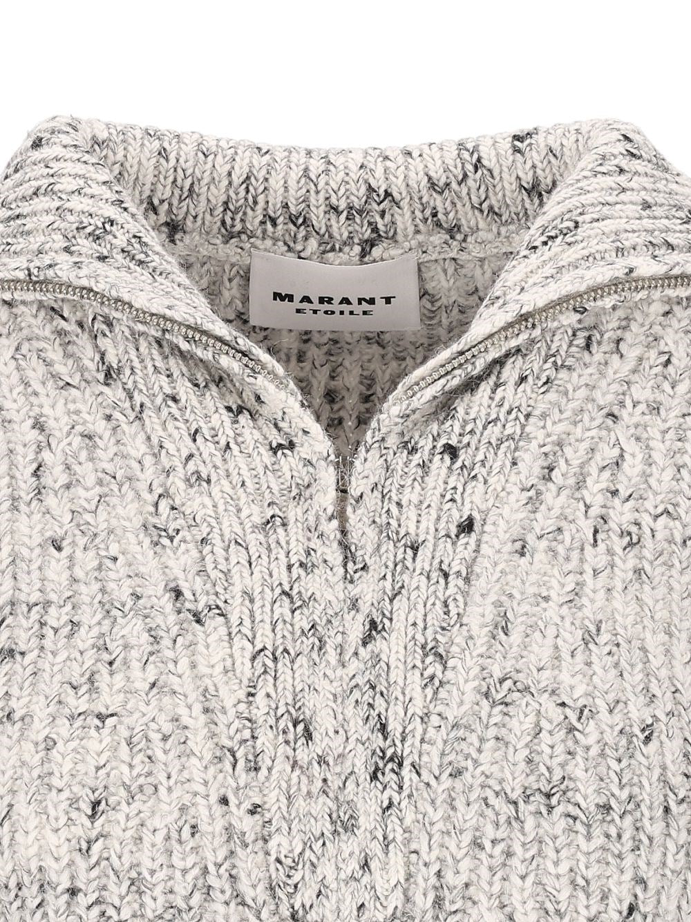 Marant Etoile Women Anita Alpaca-Blend Zip-Neck Sweater ISABEL MARANT ETOILE