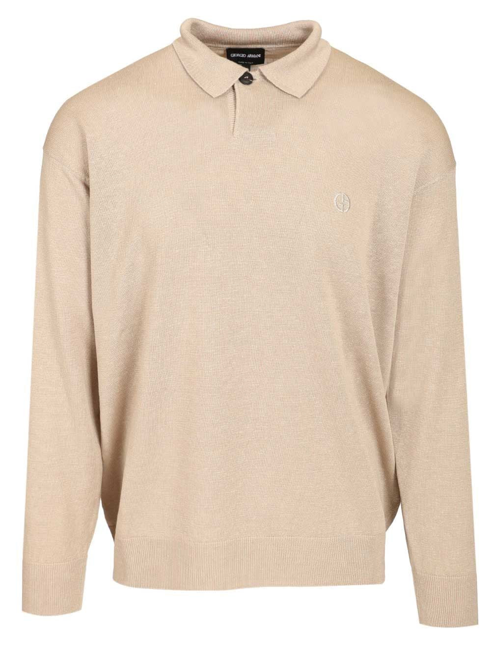 Giorgio Armani Men Long-Sleeved Polo Shirt GIORGIO ARMANI