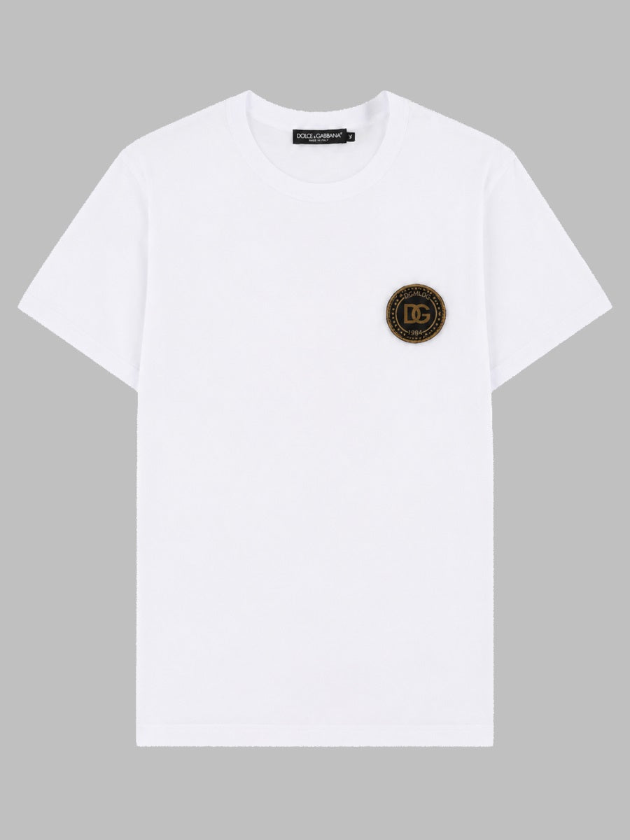 Dolce & Gabbana Men T-Shirt In Cotone Con Patch DOLCE & GABBANA