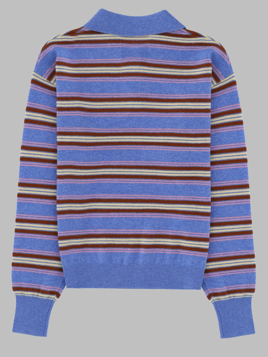 Guest In Residence Unisex Polo "Collegiate" In Maglia Di Cashmere GUEST IN RESIDENCE