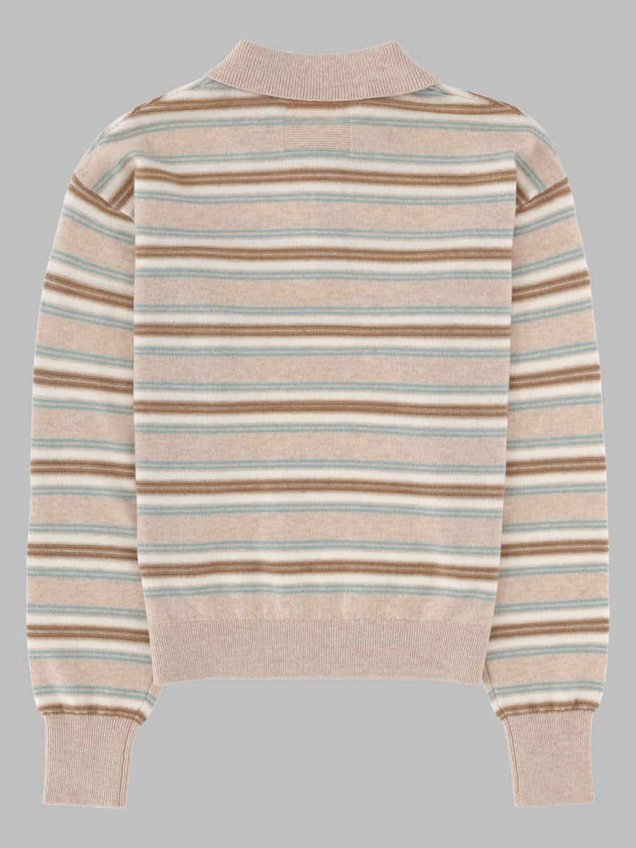 Guest In Residence Unisex Polo "Collegiate" In Maglia Di Cashmere GUEST IN RESIDENCE
