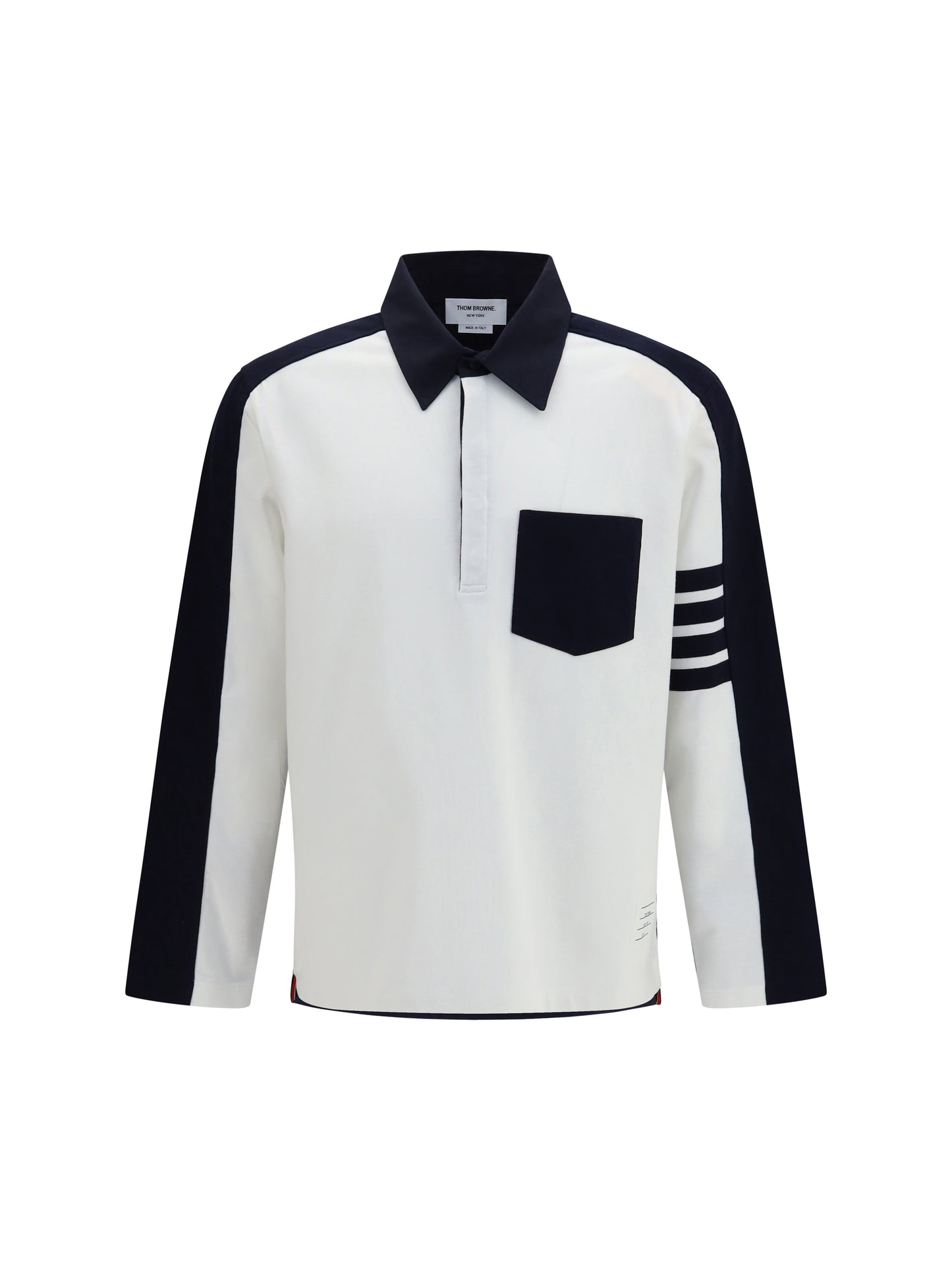 Thom Browne Men Oversized Colorblock Rugby Polo THOM BROWNE