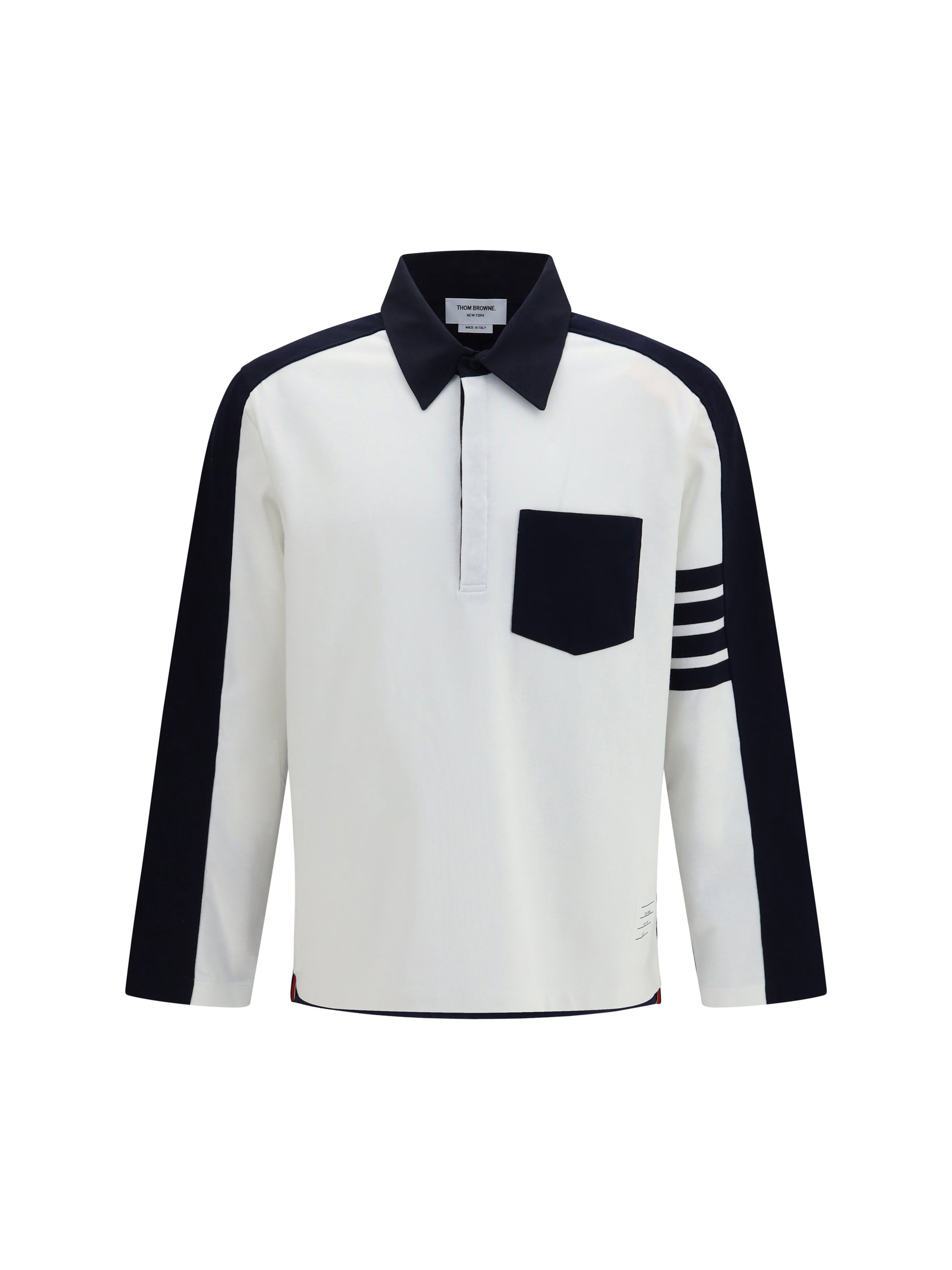 Thom Browne Men Oversized Colorblock Rugby Polo THOM BROWNE