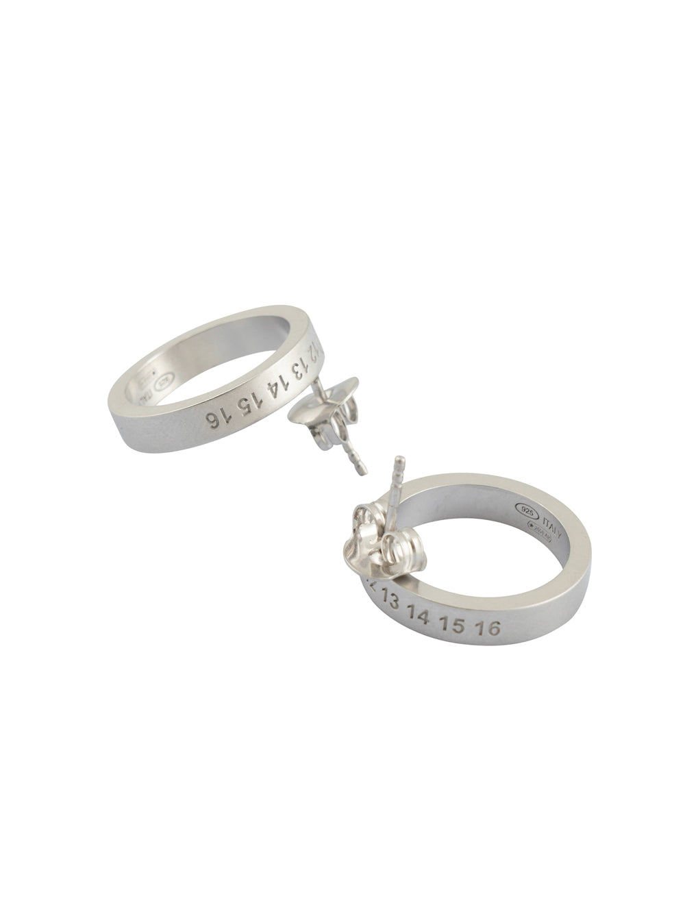 Maison Margiela Women Number Ref Hoop Earrings MAISON MARGIELA