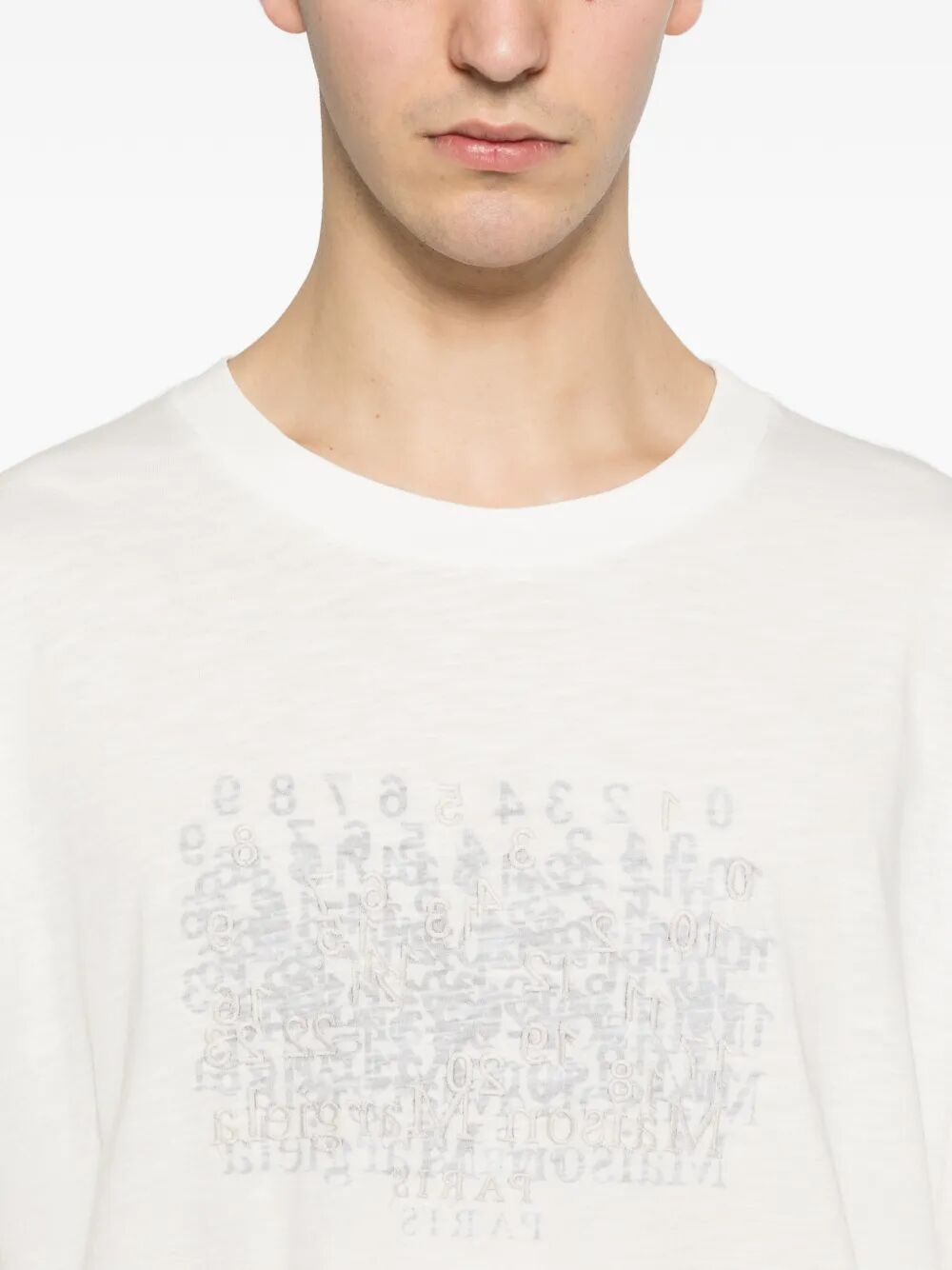 Maison Margiela Men Graphic-Print Cotton T-Shirt MAISON MARGIELA
