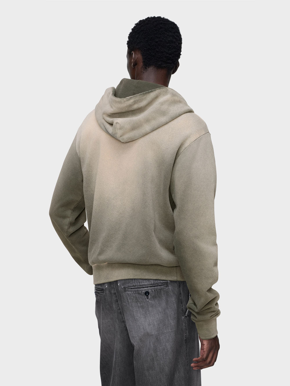 Maison Margiela Men Sun Faded Cotton Hooded Sweatshirt MAISON MARGIELA
