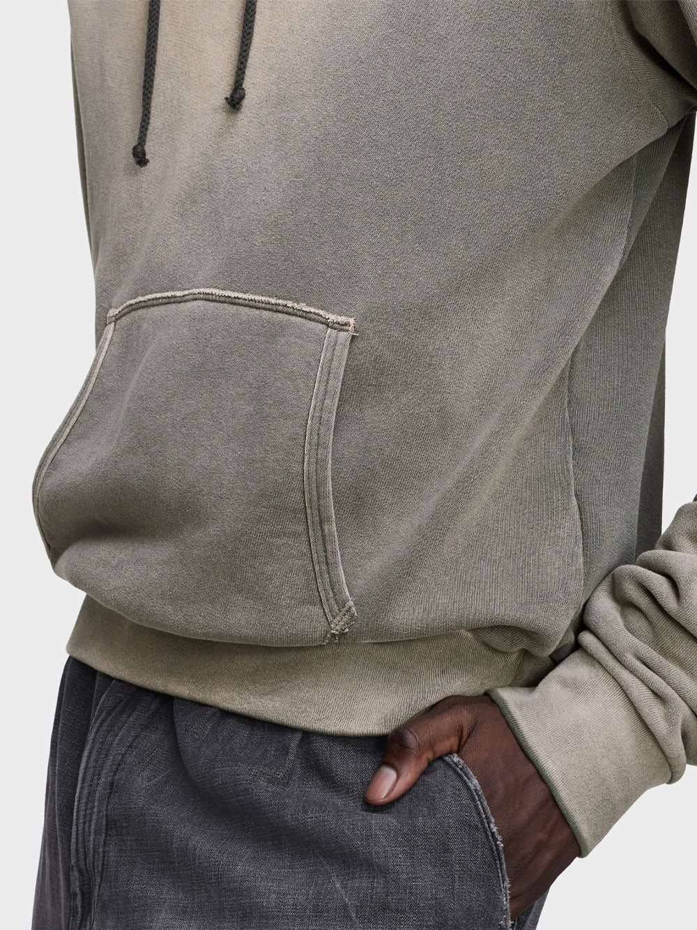 Maison Margiela Men Sun Faded Cotton Hooded Sweatshirt MAISON MARGIELA