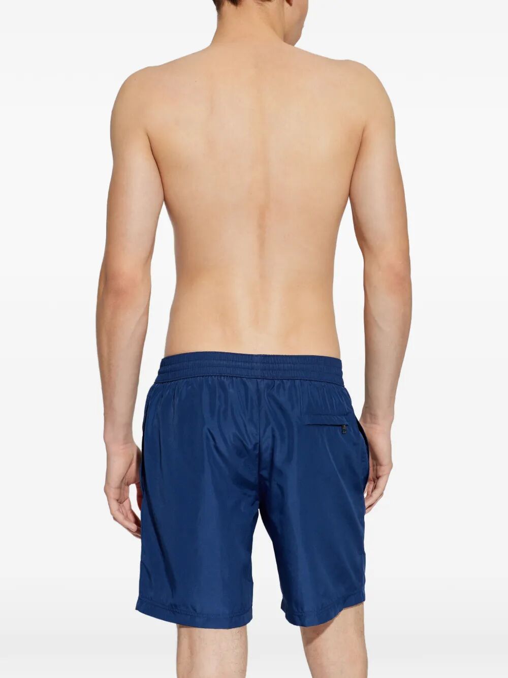 Dolce & Gabbana Men Boxer Da Mare Medio Con Placca Logata DOLCE & GABBANA
