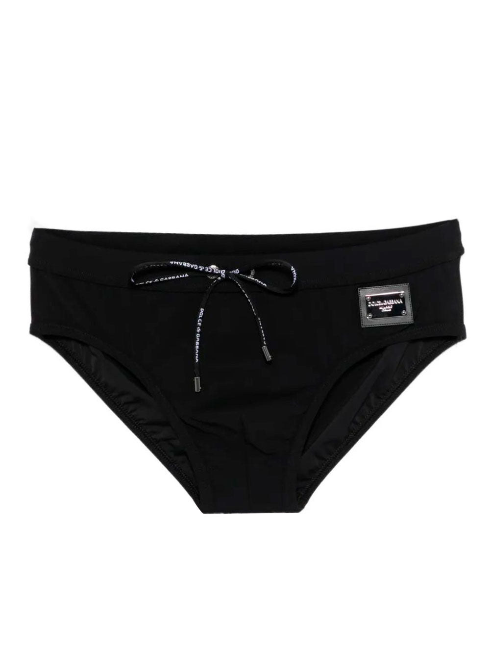 Dolce & Gabbana Men Swim Briefs With Logo Plaque DOLCE & GABBANA