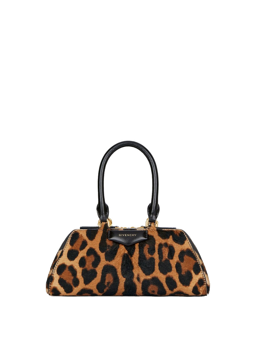 Givenchy Women Mini Antigona East-West Bag In Leopard Pony Effect Leather GIVENCHY