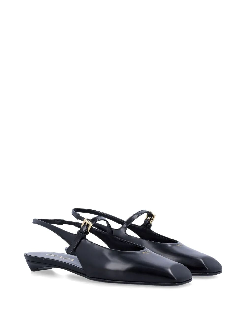 Prada Women Leather Slingback Ballerinas PRADA