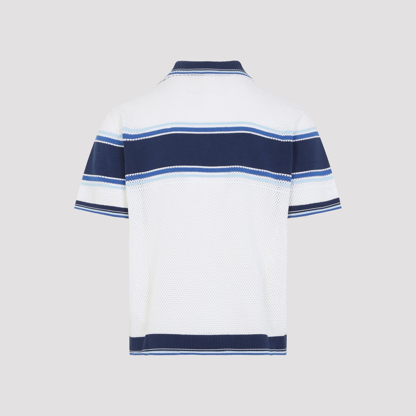 Casablanca Mesh Stripe Polo Men CASABLANCA