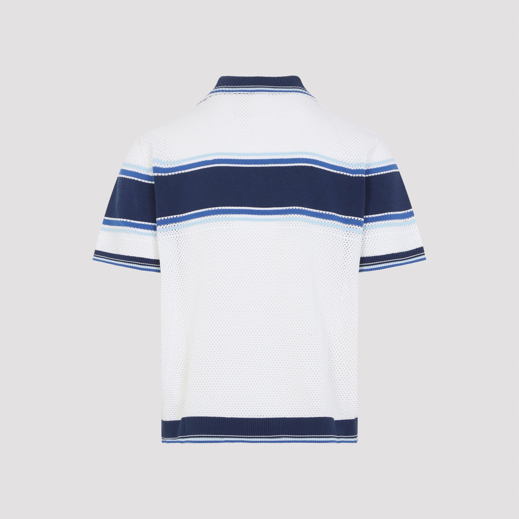 Casablanca Mesh Stripe Polo Men CASABLANCA