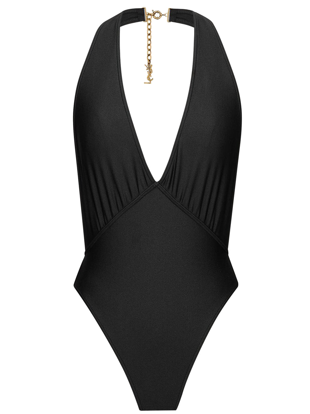 Saint Laurent Women Backless Halter Swimsuit SAINT LAURENT